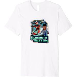 imageTransformers EarthSpark Robby ampamp Twitch Poster Premium TShirt