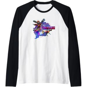 imageTransformers EarthSpark Twitch Character Badge Raglan Baseball TeeBlackWhite