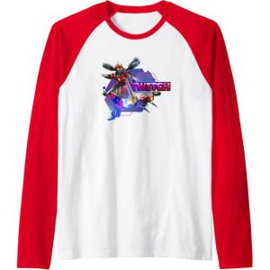 imageTransformers EarthSpark Twitch Character Badge Raglan Baseball TeeRedWhite