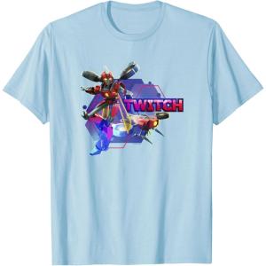 imageTransformers EarthSpark Twitch Character Badge TShirtBaby Blue