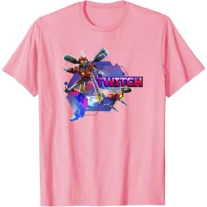 imageTransformers EarthSpark Twitch Character Badge TShirtPink