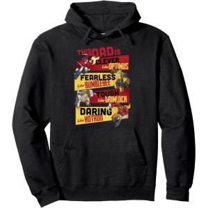 imageTransformers Fathers Day Vintage Autobots Line Up Dad Is Pullover HoodieBlack