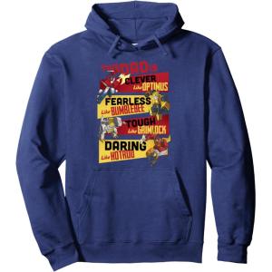 imageTransformers Fathers Day Vintage Autobots Line Up Dad Is Pullover HoodieNavy Blue