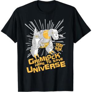 imageTransformers Grimlock Here To Save Universe Retro Vintage TShirtBlack