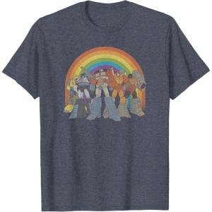 imageTransformers Pride Rainbow Heroes Unite TShirtHeather Blue