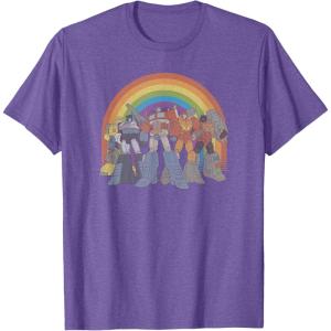 imageTransformers Pride Rainbow Heroes Unite TShirtPurple Heather