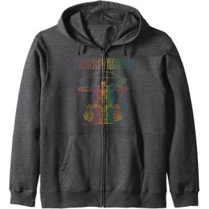 imageTransformers Pride Vitruvian Optimus Prime Logo Zip HoodieDark Heather Grey