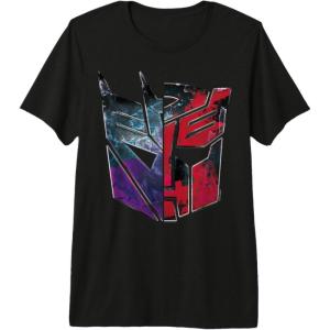 imageTransformers War For Cybertron Decepticon Autobot Split Premium TShirtBlack