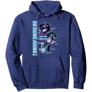 imageTransformers War For Cybertron Hexagon Portraits Pullover HoodieNavy Blue