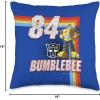 imageTransformers 1984 Bumblebee Rainbow Stripes Throw Pillow16x16