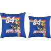 imageTransformers 1984 Bumblebee Rainbow Stripes Throw Pillow18x18