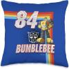 imageTransformers 1984 Bumblebee Rainbow Stripes Throw Pillow16x16