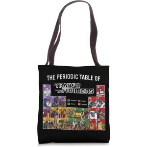 imageTransformers Group Shot Periodic Table Of Transformers Tote Bag