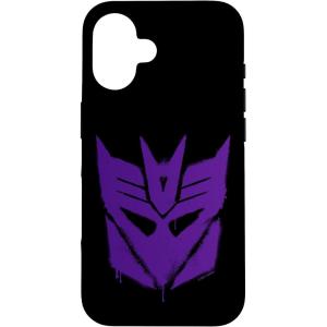 imageiPhone 16 Transformers Purple Graffiti Decepticon Logo CaseiPhone 16