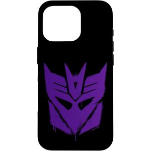 imageiPhone 16 Transformers Purple Graffiti Decepticon Logo CaseiPhone 16 Pro
