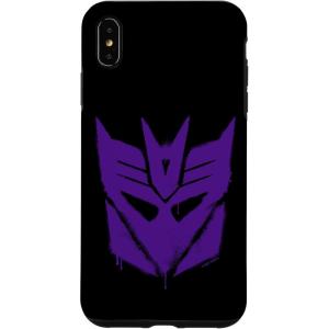 imageiPhone 16 Transformers Purple Graffiti Decepticon Logo CaseiPhone XS Max
