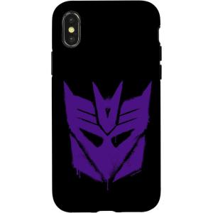 imageiPhone 16 Transformers Purple Graffiti Decepticon Logo CaseiPhone XXS