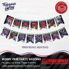 imageTreasures Gifted Officially Licensed Transformers Birthday Party Supplies  Set of 3 Prestrung Banners  1 Happy Birthday Banner ampamp 2 Pennant Banners  Transformers Party Decorations