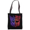 imageTransformers Decepticons ampamp Autobots Split Logo Tote Bag