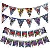 imageTreasures Gifted Officially Licensed Transformers Birthday Party Supplies  Set of 3 Prestrung Banners  1 Happy Birthday Banner ampamp 2 Pennant Banners  Transformers Party Decorations