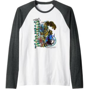 imageTransformers Rise of the Beasts Optimus Primal Urban Style Raglan Baseball TeeDark Heather GreyWhite