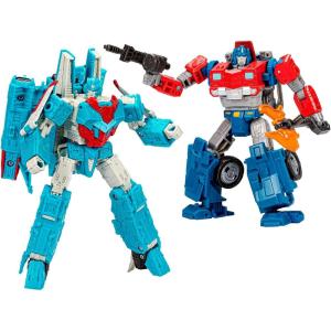 imageTransformers Toys Legacy Evolution Voyager Senator Shockwave ampamp Deluxe Data Clerk Orion Pax Humble Origins 2Pack Action Figures for Boys and Girls Ages 8 and Up Amazon Exclusive