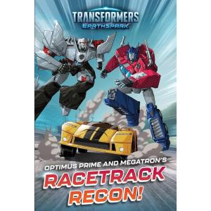imageOptimus Prime and Megatrons Racetrack Recon Transformers EarthSpark
