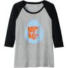 imageTransformers Autobot Egg Happy Easter Raglan Baseball TeeBlackAthletic Heather
