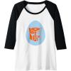 imageTransformers Autobot Egg Happy Easter Raglan Baseball TeeBlackWhite