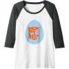 imageTransformers Autobot Egg Happy Easter Raglan Baseball TeeDark Heather GreyWhite