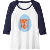imageTransformers Autobot Egg Happy Easter Raglan Baseball TeeNavy BlueWhite