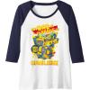 imageTransformers Fathers Day Bumblebee My Dad Is Brave Raglan Baseball TeeNavy BlueWhite