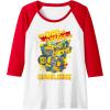 imageTransformers Fathers Day Bumblebee My Dad Is Brave Raglan Baseball TeeRedWhite