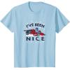 imageTransformers Ive Been Nice Optimus Prime Portrait TShirtBaby Blue