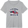 imageTransformers Ive Been Nice Optimus Prime Portrait TShirtHeather Grey