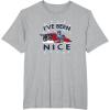 imageTransformers Ive Been Nice Optimus Prime Portrait TShirtHeather Grey