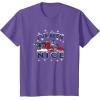imageTransformers Ive Been Nice Optimus Prime Portrait TShirtPurple Heather