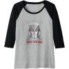 imageTransformers Megatron Good To Be Bad Raglan Baseball TeeBlackAthletic Heather