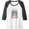imageTransformers Megatron Good To Be Bad Raglan Baseball TeeDark Heather GreyWhite