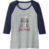 imageTransformers Megatron Good To Be Bad Raglan Baseball TeeNavy BlueAthletic Heather