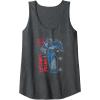 imageTransformers Optimus Prime Running Doodle Tank TopDark Heather Grey