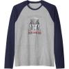 imageTransformers Megatron Good To Be Bad Raglan Baseball TeeNavy BlueAthletic Heather