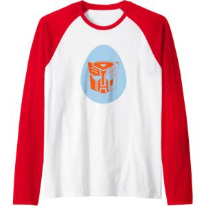 imageTransformers Autobot Egg Happy Easter Raglan Baseball TeeRedWhite