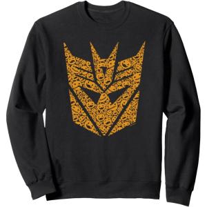 imageTransformers Halloween Decepticon Pumpkin Filled Mask SweatshirtBlack