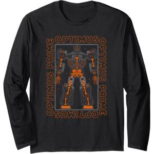 imageTransformers Halloween Optimus Prime Skeleton Box Long Sleeve TShirtBlack
