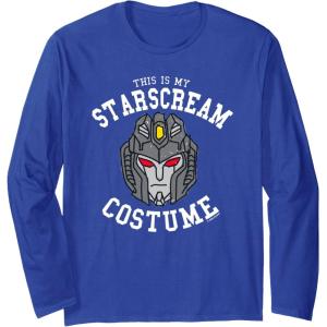 imageTransformers Halloween This Is My Starscream Costume Long Sleeve TShirtRoyal Blue