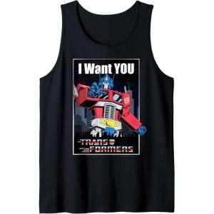 imageTransformers Optimus Prime I Want You Retro Poster Tank TopBlack