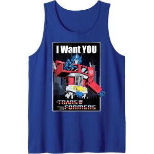 imageTransformers Optimus Prime I Want You Retro Poster Tank TopRoyal Blue