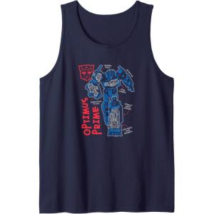 imageTransformers Optimus Prime Running Doodle Tank TopNavy Blue