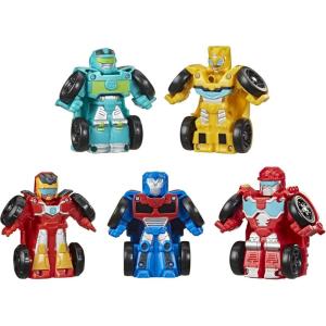 imageTransformers Playskool Heroes Rescue Bots Academy Mini Bot Racers Converting Robot Toy 5Pack 2Inch Collectible Toy Cars Amazon ExclusiveRobot Toy